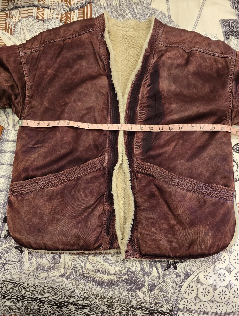 FREECITY x Anthropologie Faux Shearling Jacket S - Picture 12 of 15